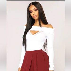 Fashion Nova long sleeve bodysuit NWT